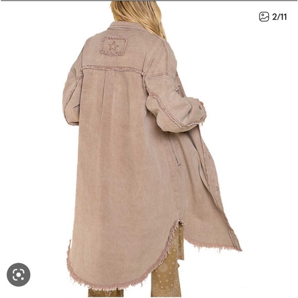 NWOT Pol Midi Length Shacket - Picture 2 of 7